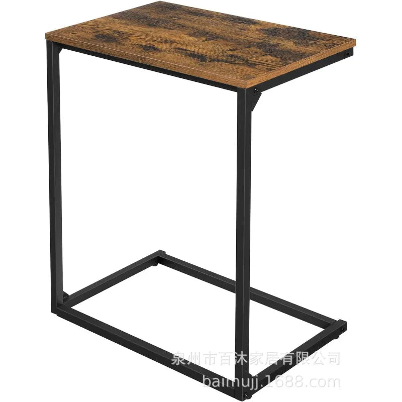 Sofa Side Table Movable Portable Desk Storage Rack